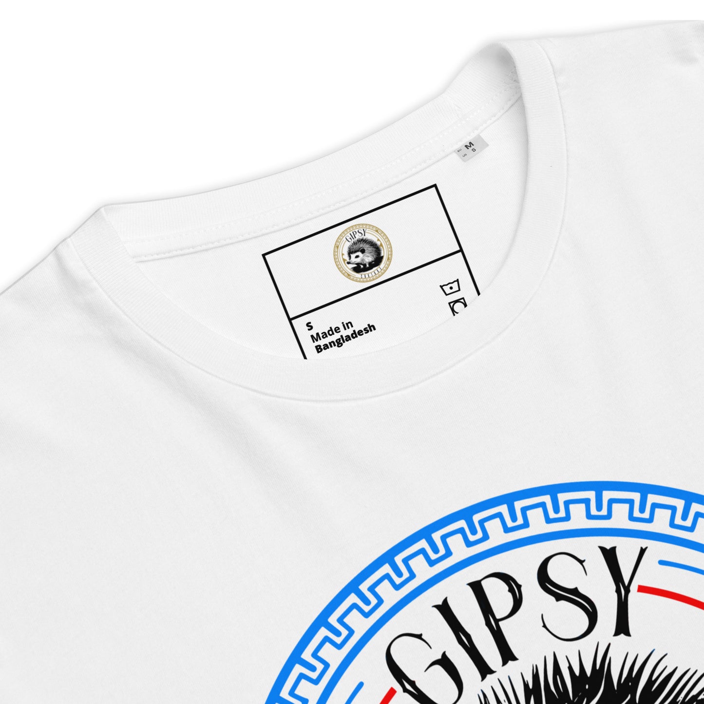T-shirt logo gipsy couture blanc détails