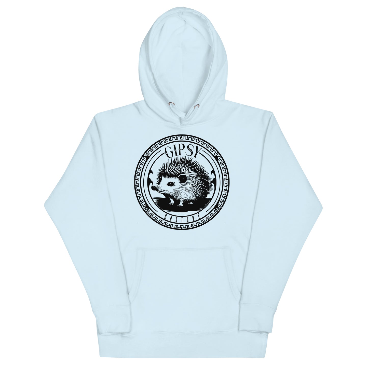 Sweat à Capuche fier d’être gitan beu ciel
