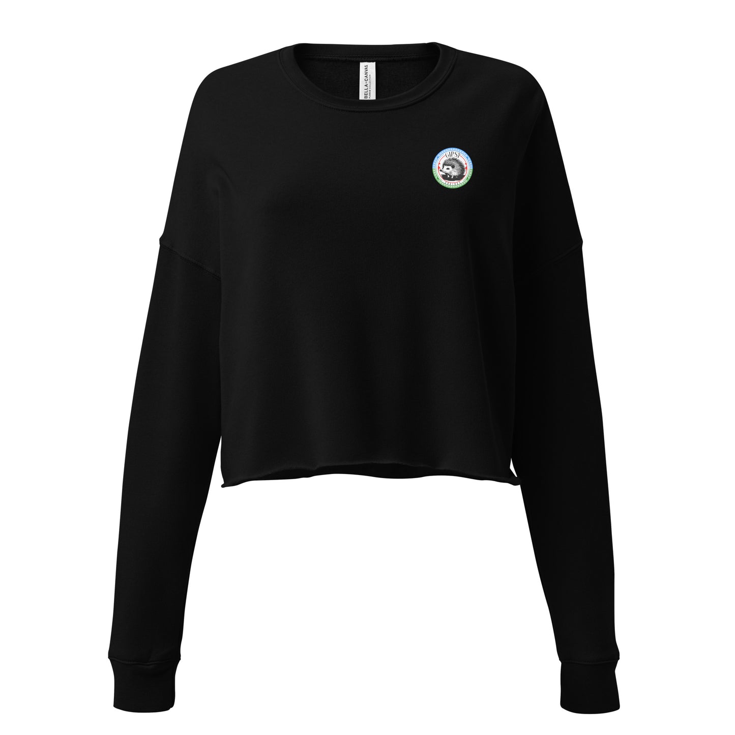 sweat-shirt court pour femmes noir devant gipsy couture