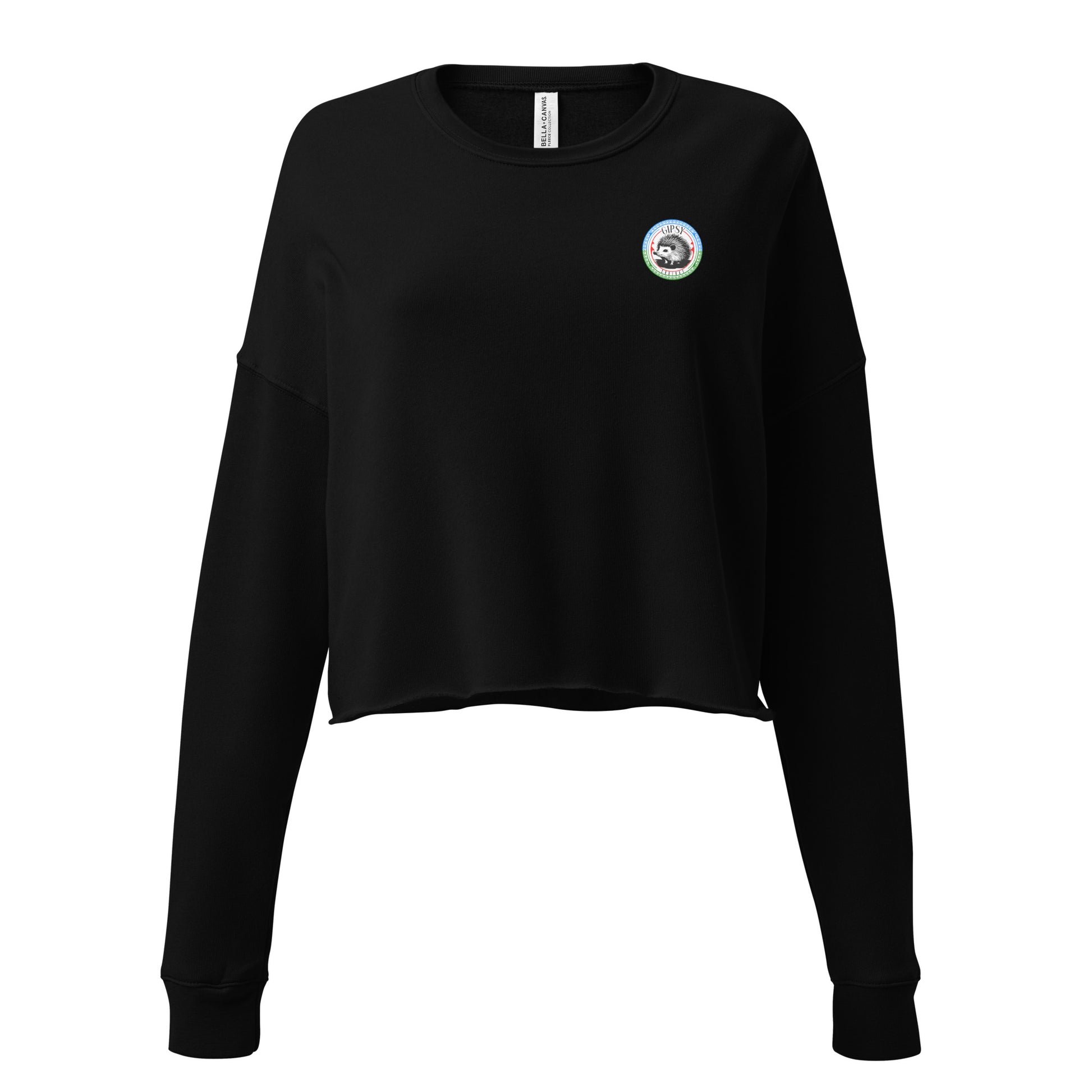 sweat-shirt court pour femmes noir devant gipsy couture